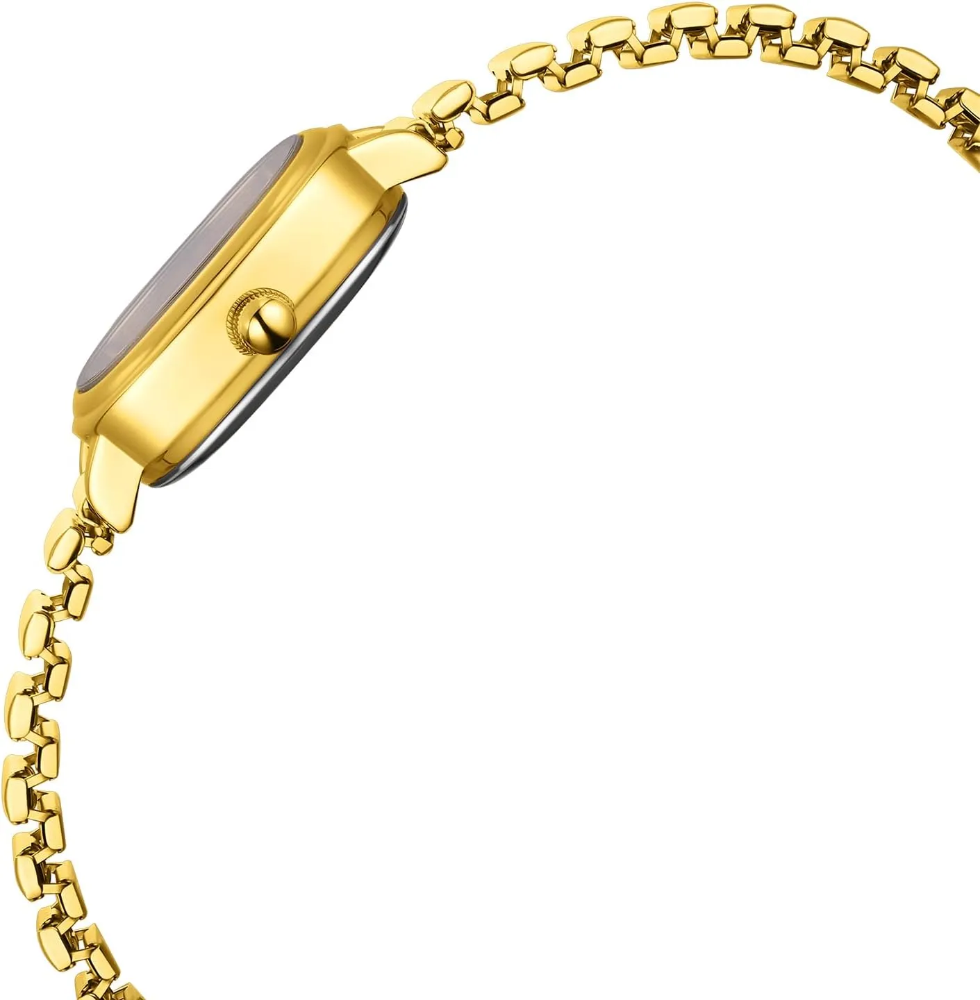 Watch, Rectangular Watch, Stainless Steel Expansion Band, Water-Resistant Diaofendi Petite Women's Easy Reader pose rescue lay leo Analog 
