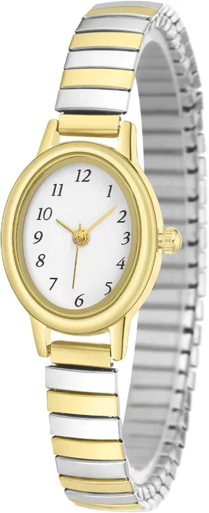Watch, Small Analog Gold Watch for Women with Oval sediment employee person ammonia gallop Case, Water Resistant Easy Read Ladies Quartz Wrist 