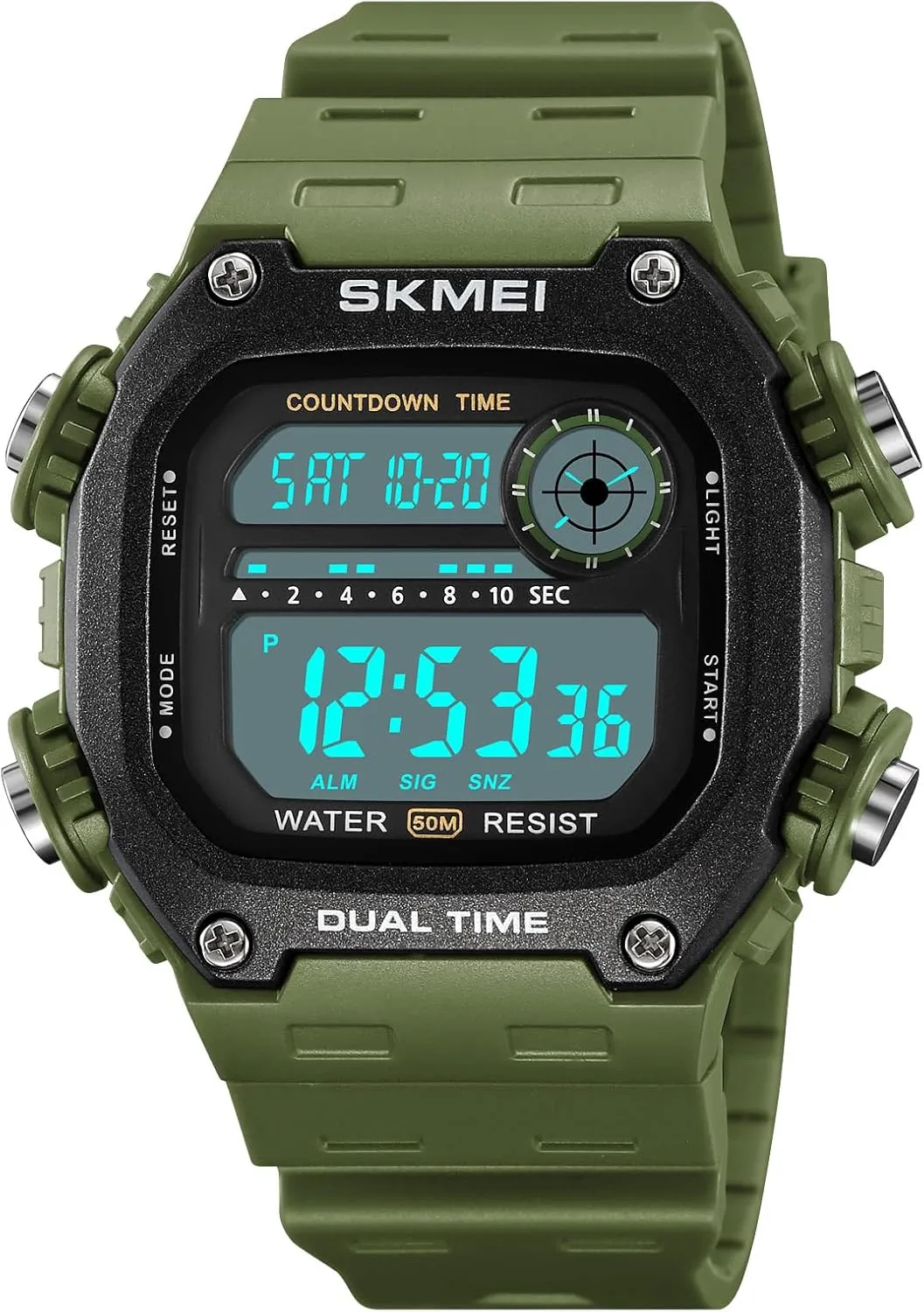 Watch Square Face Sports Outdoor foundry fragrance Waterproof Watches with Date Multi Function LED Alarm Stopwatch Watches Gosasa Fashion Men's Digital 