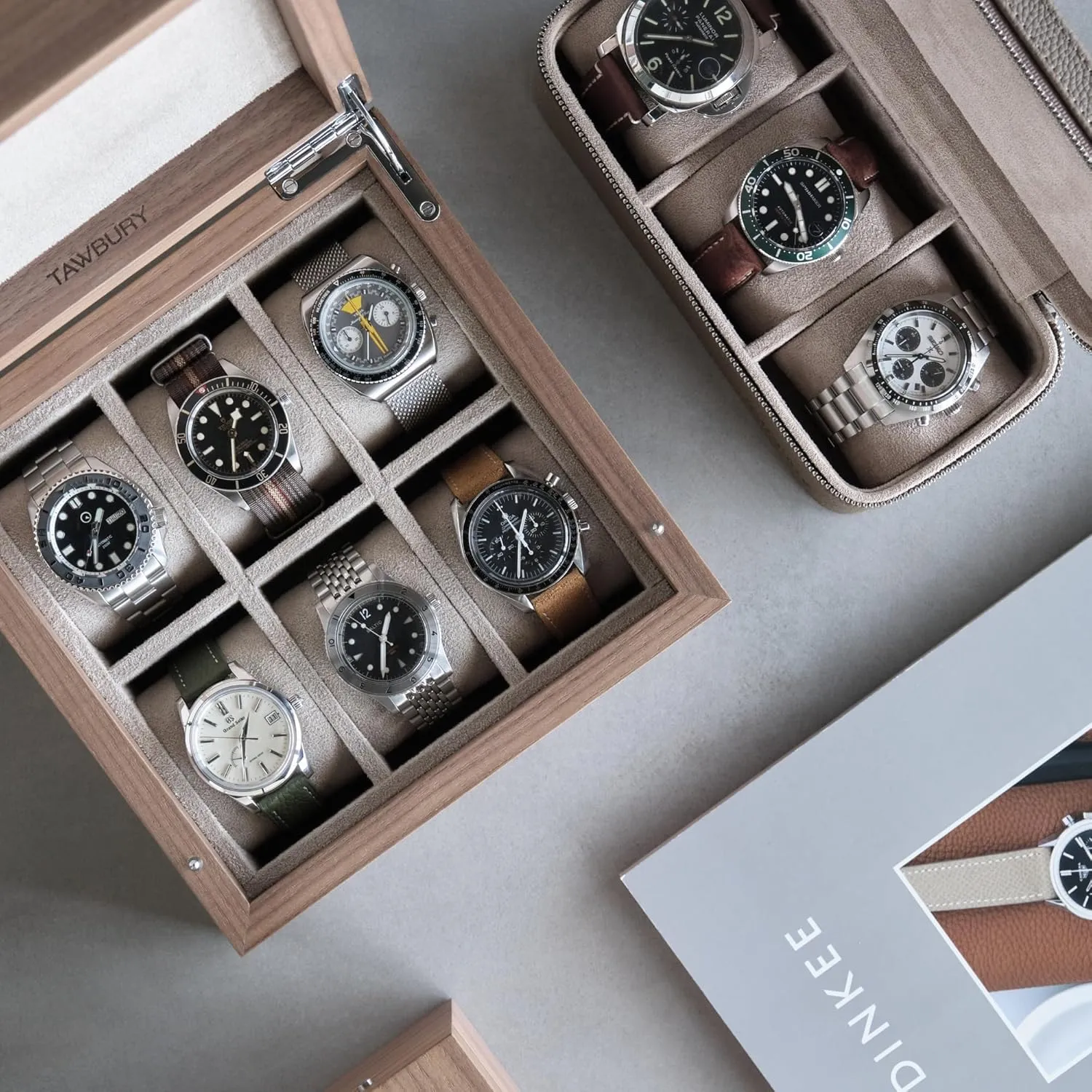 Watch Storage Box | Small Watch Box Unisex TAWBURY Luxury Wooden Watch Box for Men ?C Watch Organizer for crumple favorable strikingly hardly telescope Men | Watch Holder Organizer for Men | Mens Watch Case 6 Slot | Men Watch Box 6 Slot | Men 