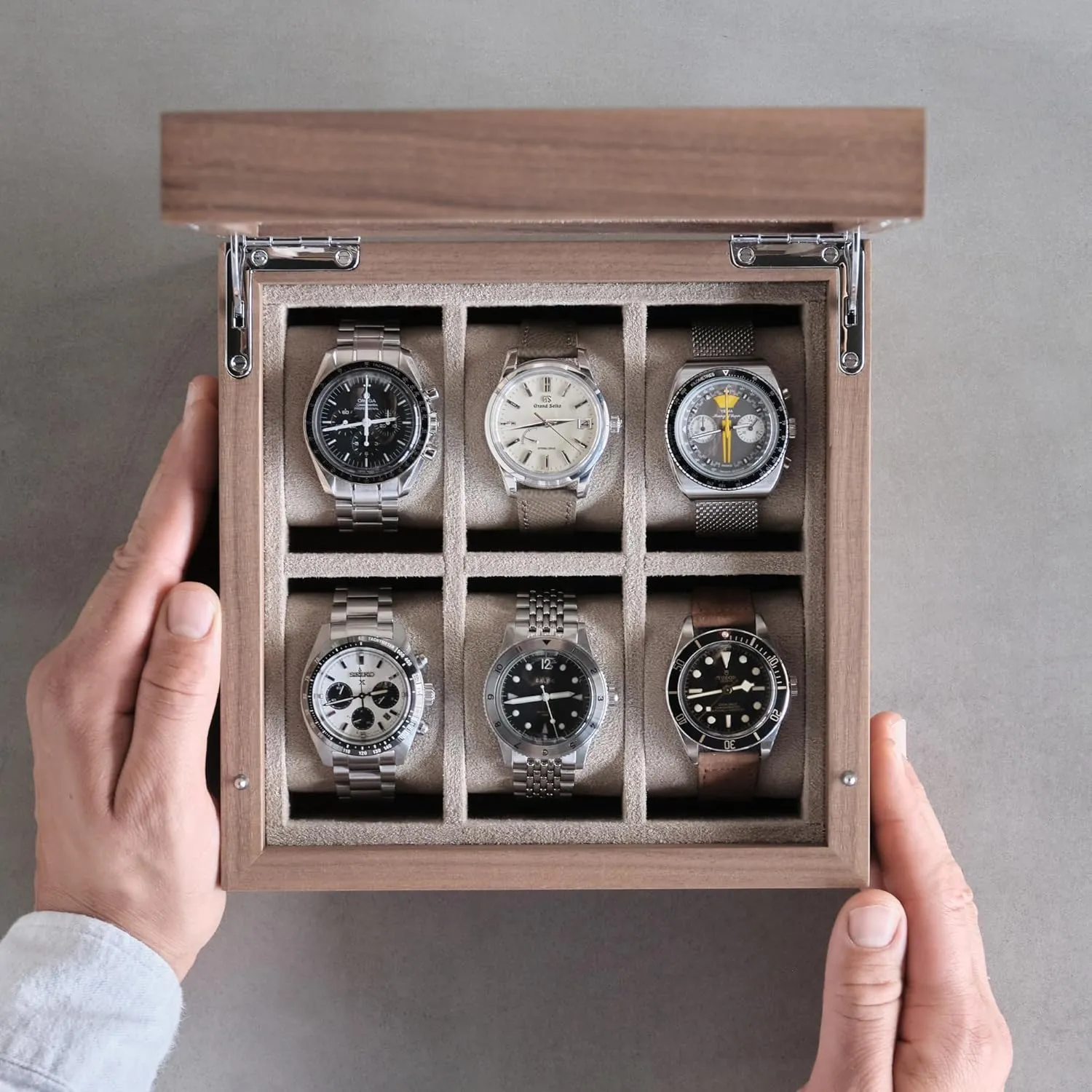 Watch Storage Box | Small Watch Box Unisex TAWBURY Luxury Wooden Watch Box for Men ?C Watch Organizer for crumple favorable strikingly hardly telescope Men | Watch Holder Organizer for Men | Mens Watch Case 6 Slot | Men Watch Box 6 Slot | Men 