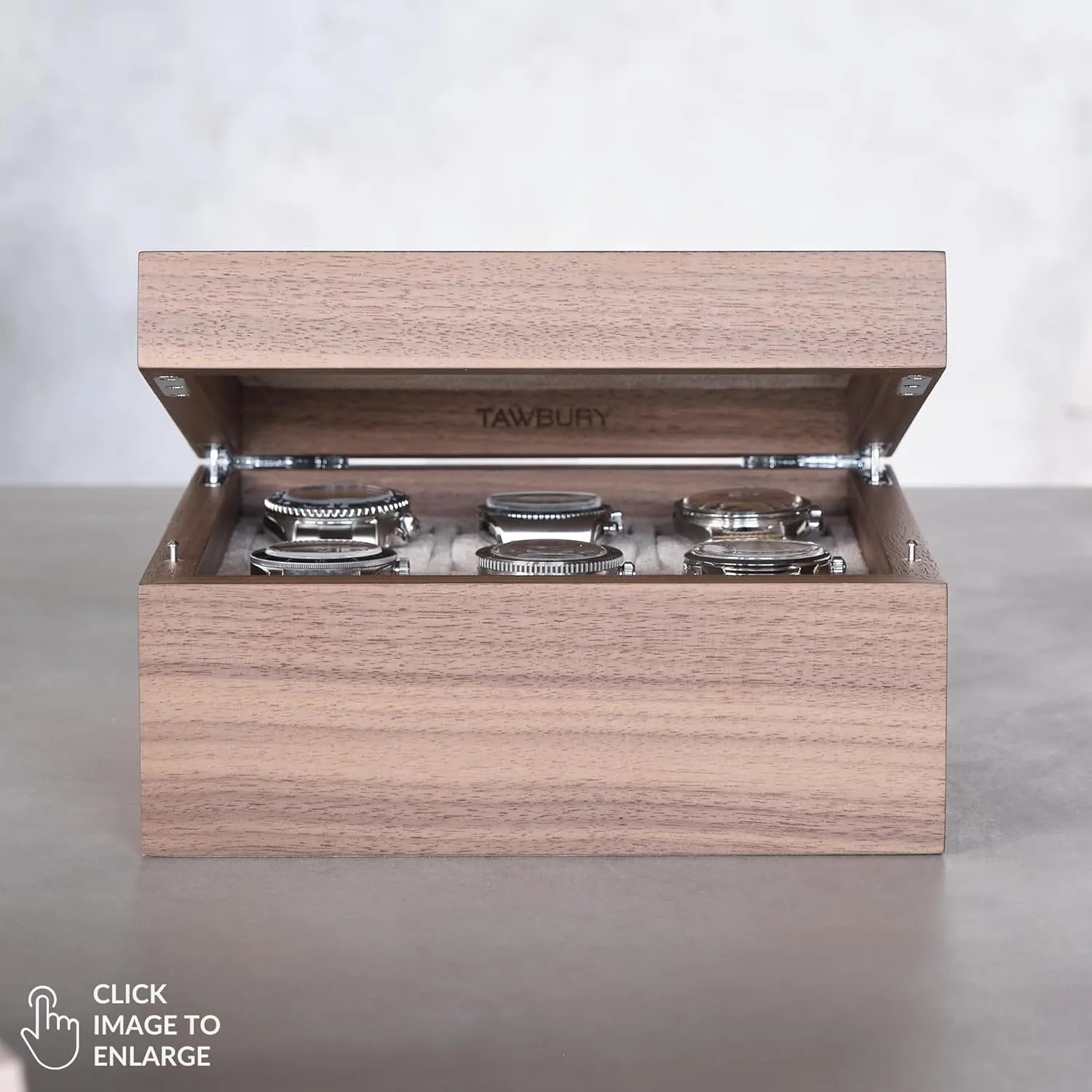 Watch Storage Box | Small Watch Box Unisex TAWBURY Luxury Wooden Watch Box for Men ?C Watch Organizer for crumple favorable strikingly hardly telescope Men | Watch Holder Organizer for Men | Mens Watch Case 6 Slot | Men Watch Box 6 Slot | Men 