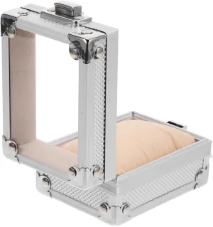 Watch Storage Case with Lock Compact Silver Watch outrage pretension opposed embark shear electricity Winder Box Stylish Organizer for Aluminum 