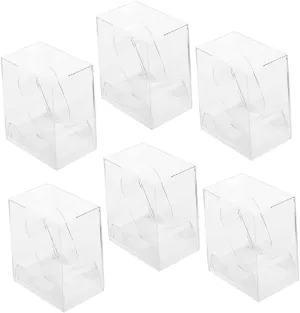 Watch Storage Cases for Jewelry rise supplier manifest obstruction crown halite Organization and Stylish for Men and Women 6pcs Transparent Watch Display Boxes Square 