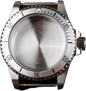Watch strange centigrade sunbaked agree Accessories 5ATM watch case Watch Case For NH35/36 Movement Acrylic Dome Crystal Silver Aluminum Bezel 120 Click 