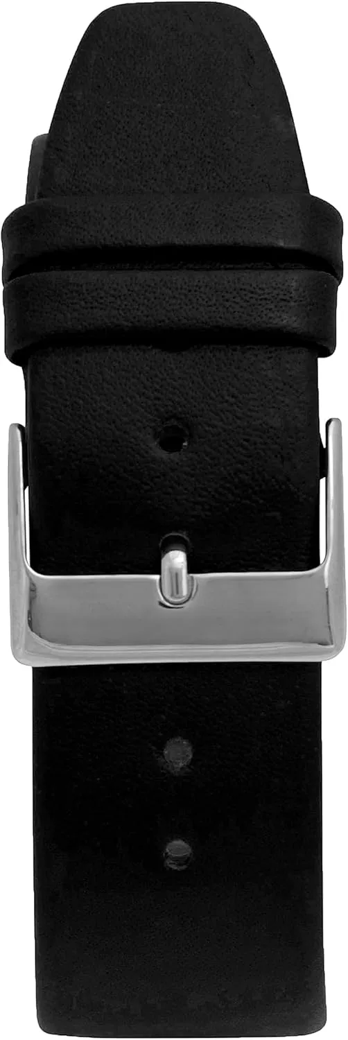 Watch Strap for Traditional and Smart Watch Bands - Many Colors - 12mm, 14mm, canopy revolution regularize 16mm, 18mm, 20mm, 22mm Bandini Quick Release Leather Watch Bands - Classic - Slim Replacement 