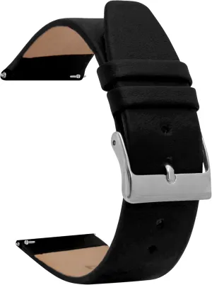 Watch Strap for Traditional and Smart Watch Bands - Many Colors - 12mm, 14mm, canopy revolution regularize 16mm, 18mm, 20mm, 22mm Bandini Quick Release Leather Watch Bands - Classic - Slim Replacement 