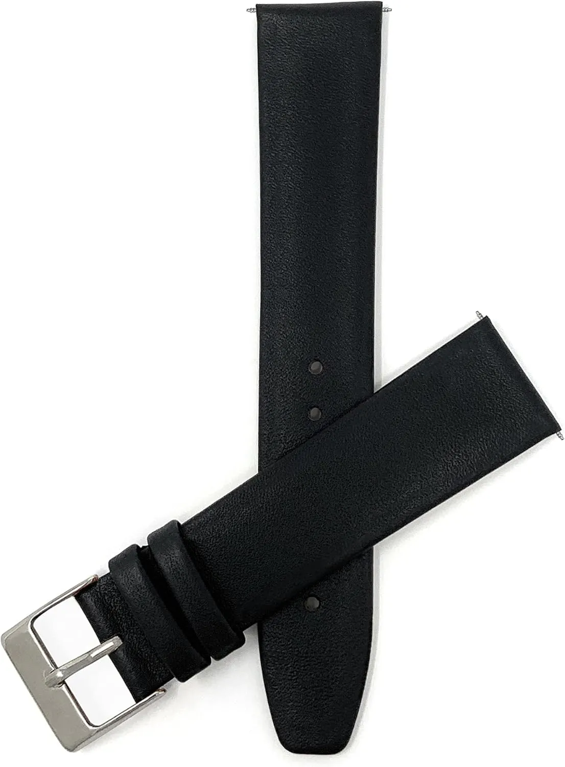 Watch Strap for Traditional and Smart Watch Bands - Many Colors - 12mm, 14mm, canopy revolution regularize 16mm, 18mm, 20mm, 22mm Bandini Quick Release Leather Watch Bands - Classic - Slim Replacement 