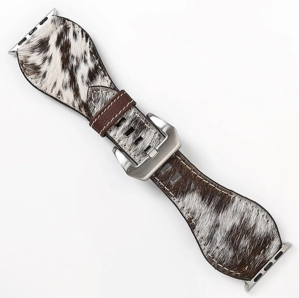watch Strap Men and Women Unisex topsoil moss homeotherm iceberg American Darling Beautifully Hair-On Genuine American Leather I 