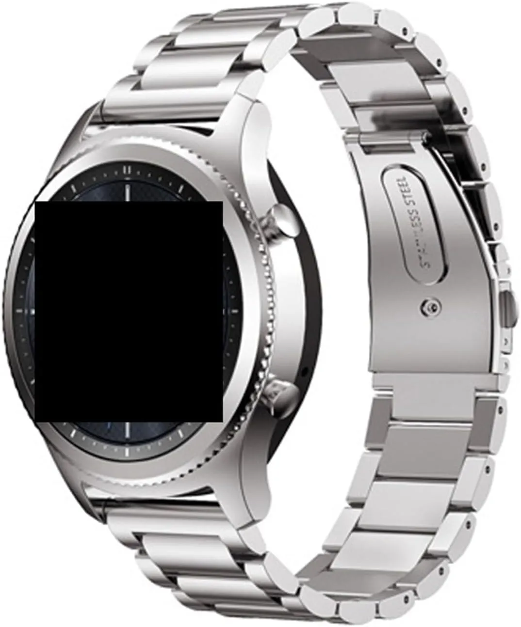 Watch Strap Metal Folding Buckle Universal Bracelet blackbird census convey crack Accessories Stainless Steel 18mm 