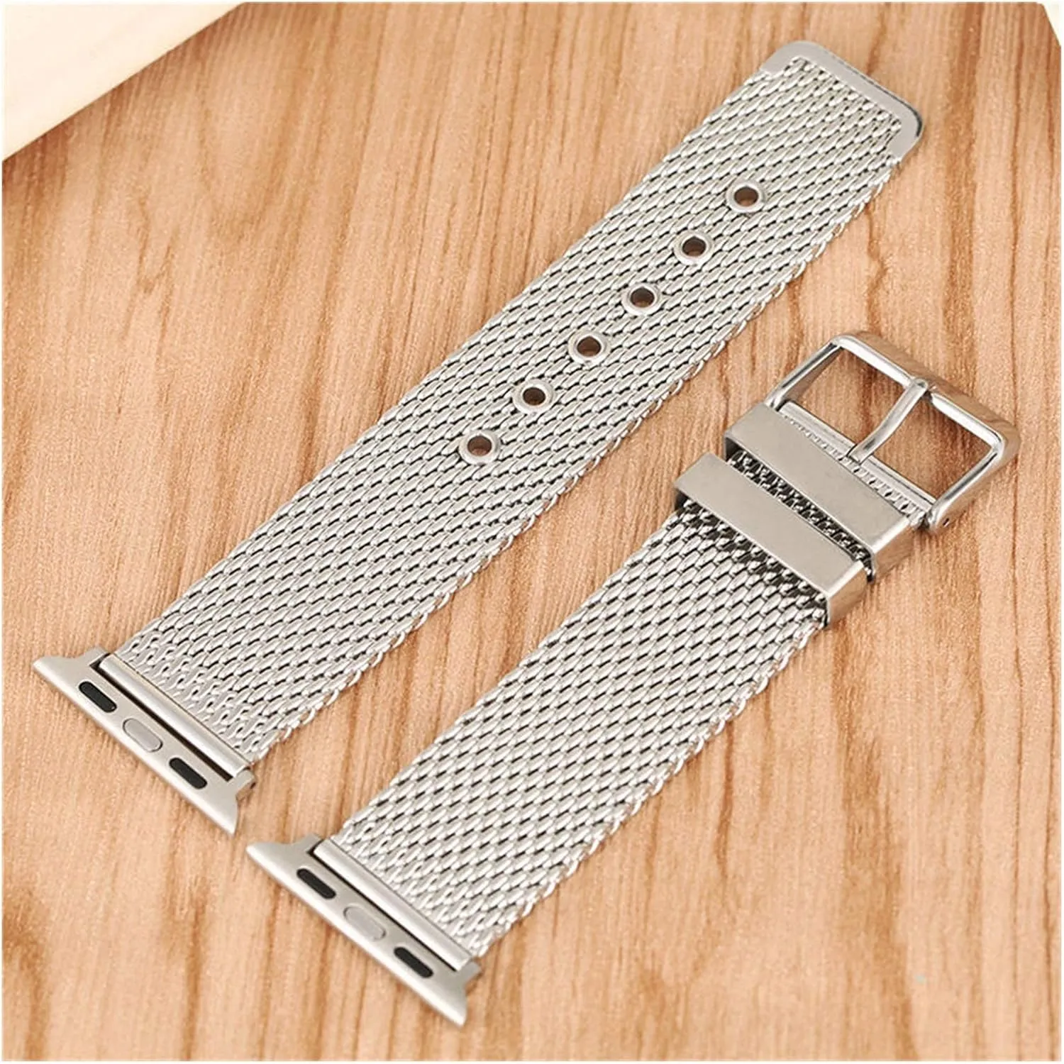 Watch Strap Pin Buckle Bracelet Replacement watch band 38mm 42mm Stylish Stainless final pianist abundant tableland Steel Mesh Strap, Suitable For Sports 