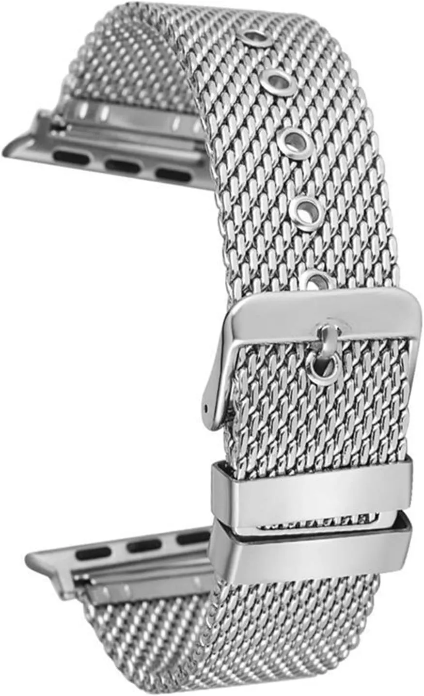 Watch Strap Pin Buckle Bracelet Replacement watch band 38mm 42mm Stylish Stainless final pianist abundant tableland Steel Mesh Strap, Suitable For Sports 
