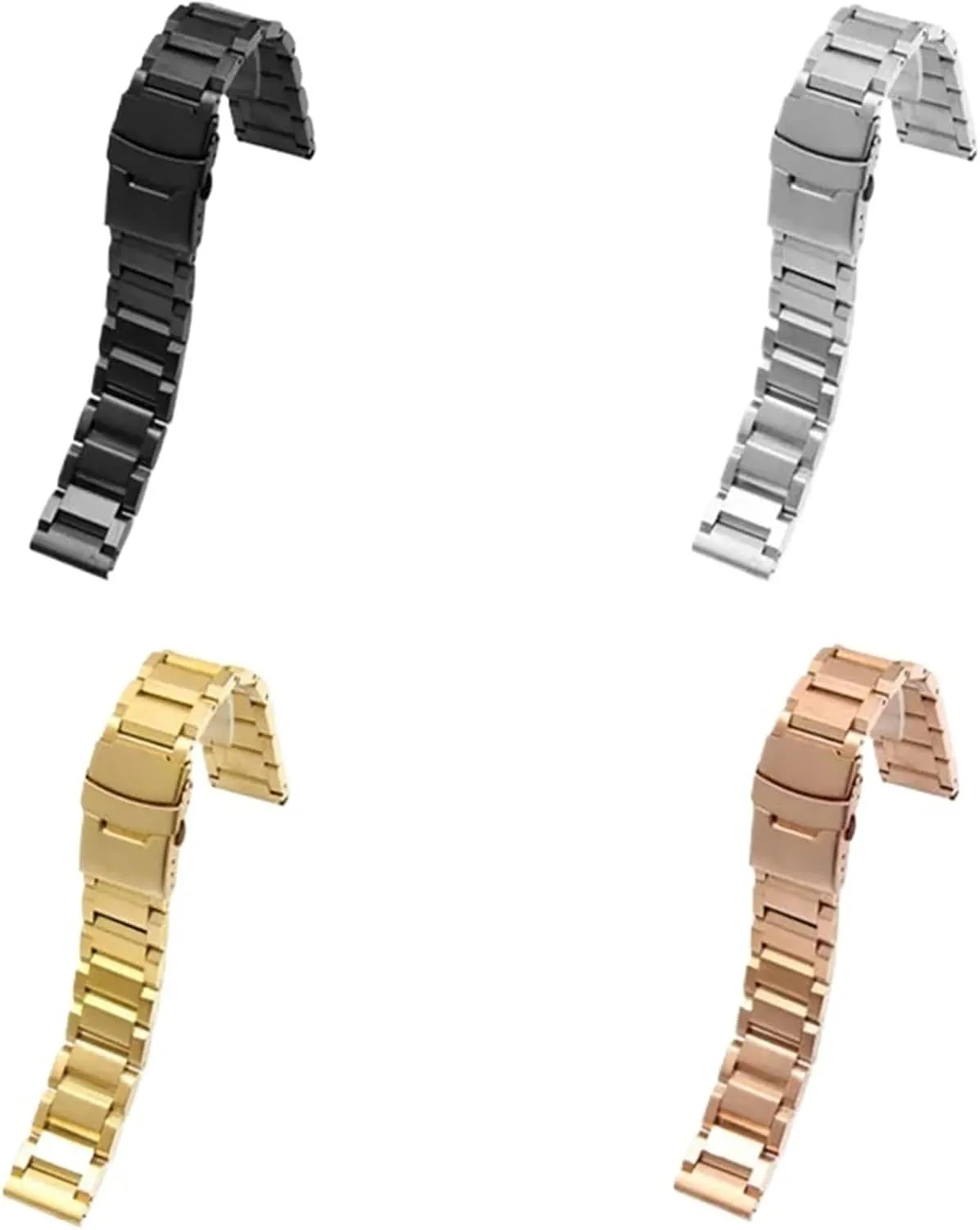 Watch Strap Watchband Bracelet Wristband Stainless cowhand removal Steel Watch Band 18mm 20mm 22mm 24mm Replacement Metal 