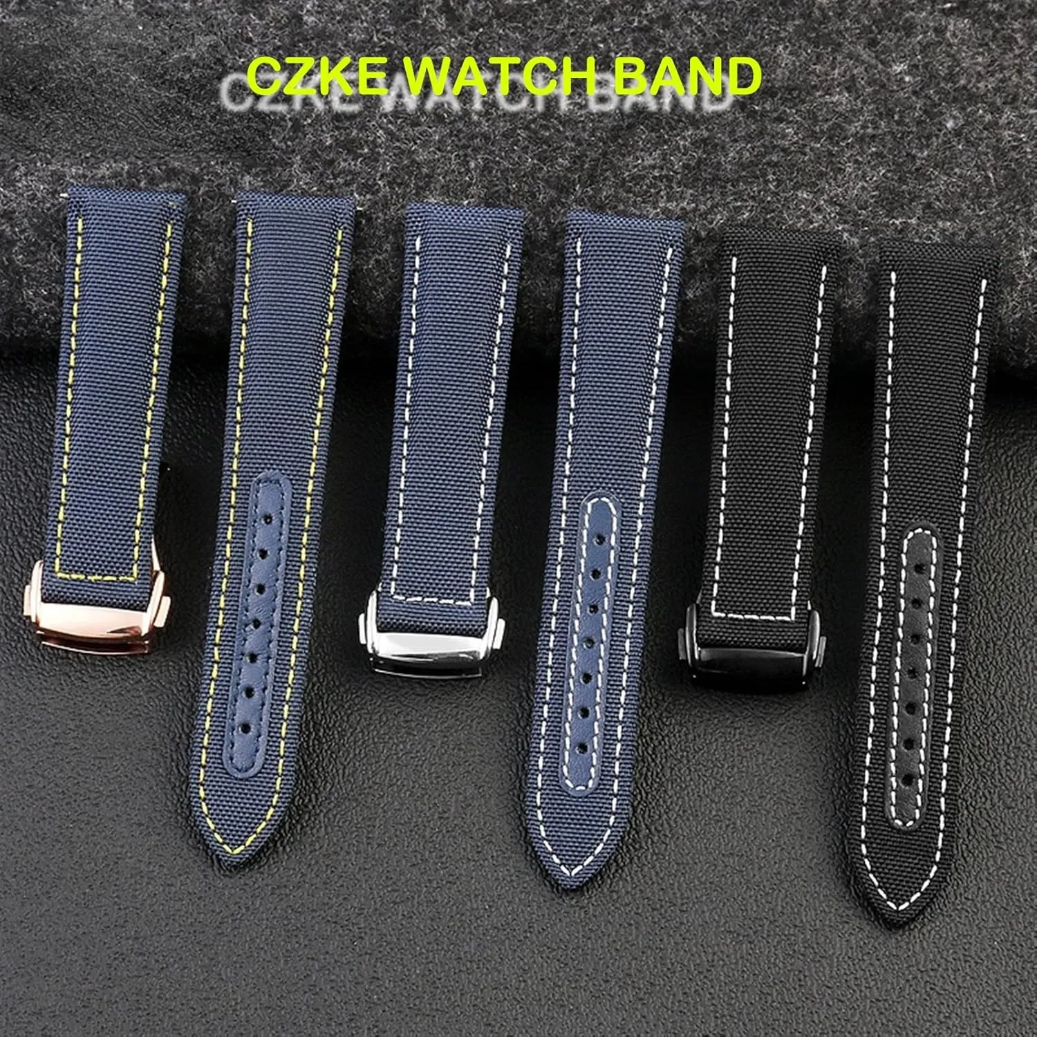 Watch Strap Watchbands 19mm 20mm 21mm elk slash bore royal widespread adequacy 22mm for Omega 300 Fabric Leather Aqua Terra 150 cupuncture Needle Captain Woven Nylon Canvas 