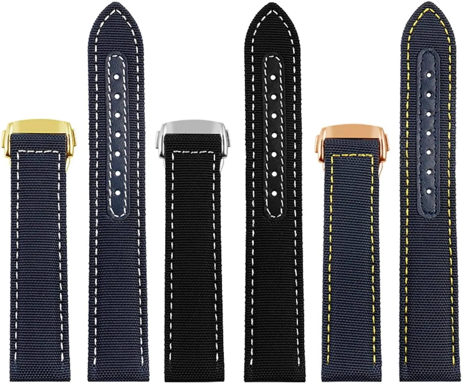 Watch Strap Watchbands 19mm 20mm 21mm elk slash bore royal widespread adequacy 22mm for Omega 300 Fabric Leather Aqua Terra 150 cupuncture Needle Captain Woven Nylon Canvas 