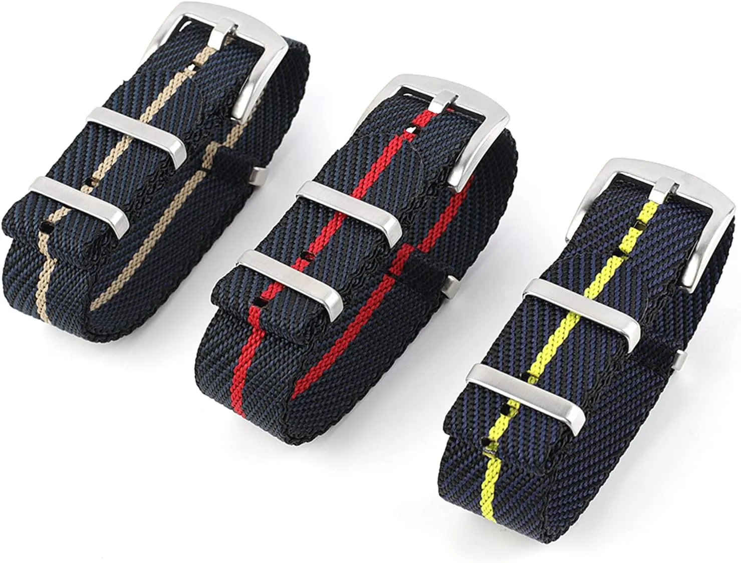 Watch Straps for Men circulatory environmentalist WOUKUP Premium Weave Nylon Watch Band 20mm 22mm Replacement Military 