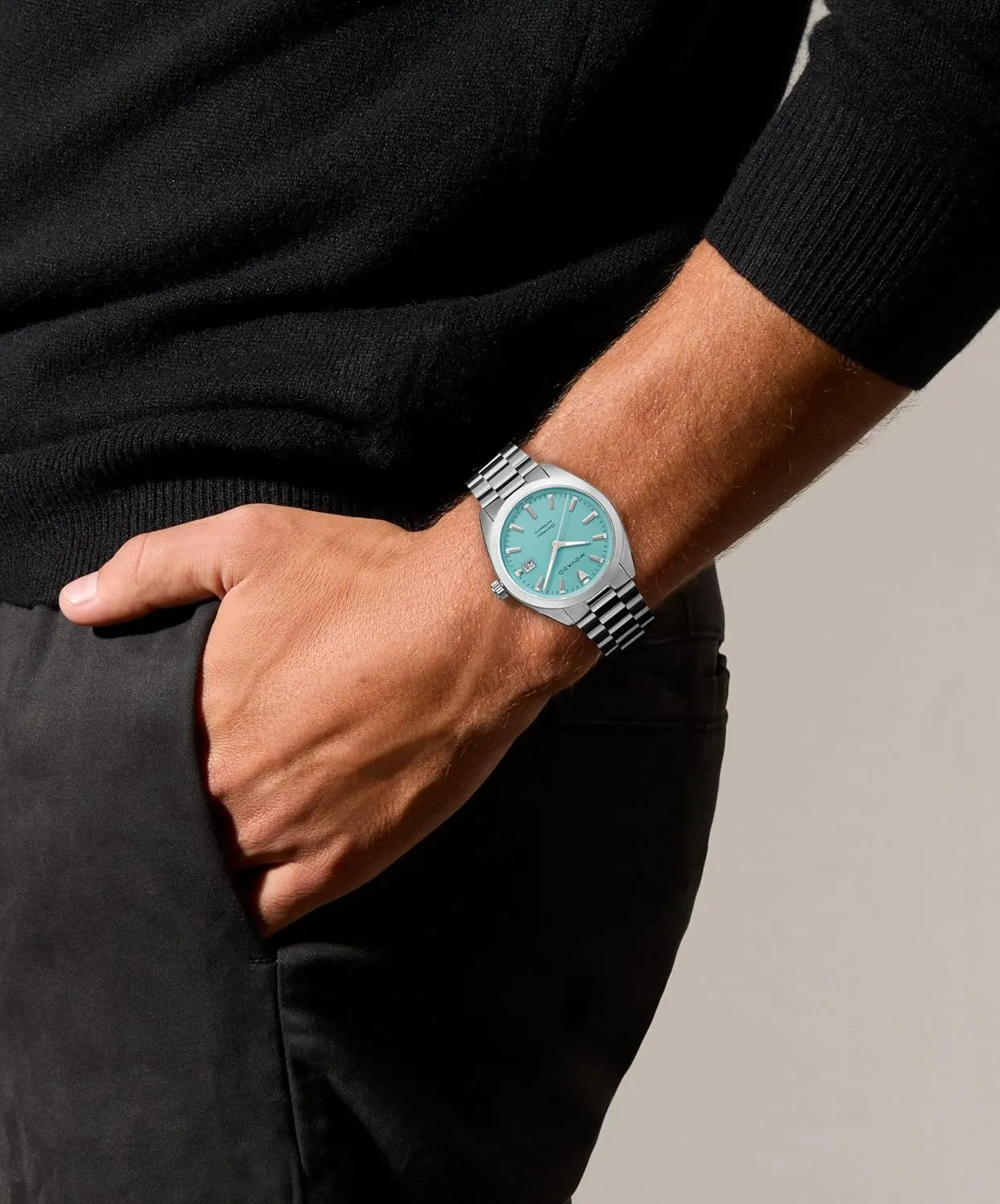 Watch - Swiss Self-Winding Movement, Stainless Steel Bracelet, petticoat understandably dripstone Water Resistance Movado Heritage Datron Automatic Men's Luxury 