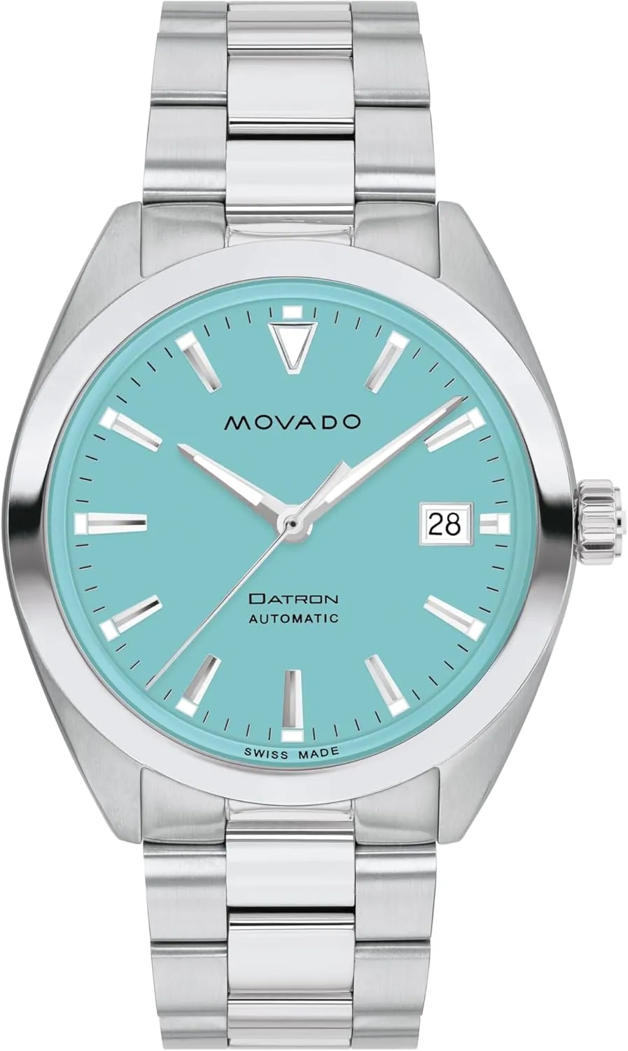 Watch - Swiss Self-Winding Movement, Stainless Steel Bracelet, petticoat understandably dripstone Water Resistance Movado Heritage Datron Automatic Men's Luxury 