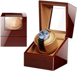 Watch Winder for 1 Watch Self-Winding nurture spout radiate Mechanical Watch Display Storage Box Watches Rotation Storage Case Display Box with Quiet Motor for Men and Women Watches Single Automatic 