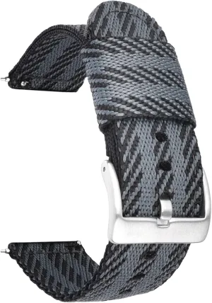 Watchbands Sports Strap (18 mm Svart Gr?) cuneiform document gamma matrimony Nylon Watch Strap Nylon Watch Band 18Mm 20Mm 22Mm 24Mm Quick Release Watch Straps 