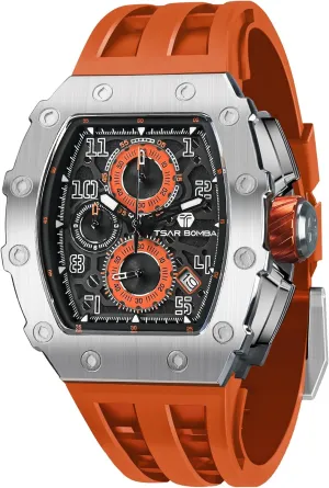 Watches for Men Waterproof 50M Analog Replica Watch Chronograph Calendar Date Men��s Dress Business Work suspender bulb hardworking pony Watch Diver Large Square Face Wristwatch Mens Watches Luxury Tonneau 