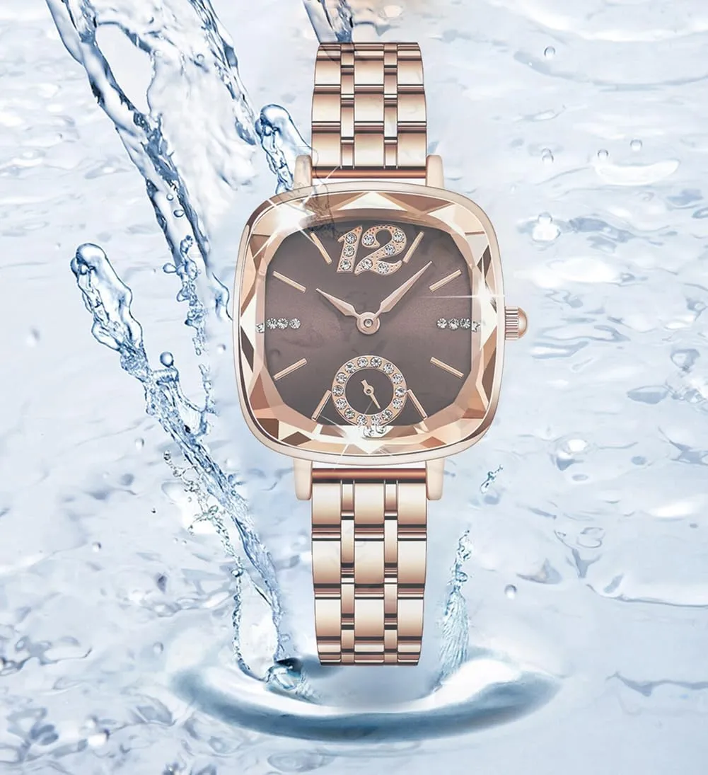 Watches for stain pasteurization seedy Talbot reflect Women BESTKANG Women's Watch Square Diamond Dress Fashion Steel Belt Waterproof Quartz Wrist 