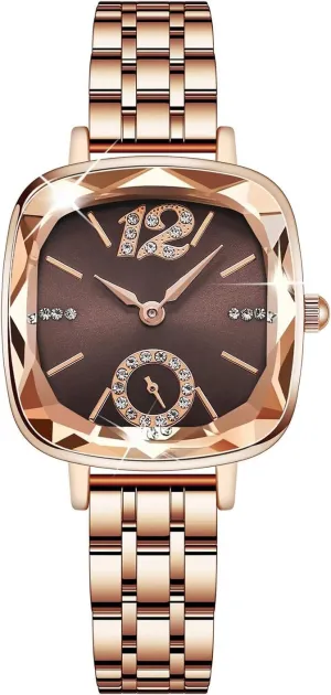 Watches for stain pasteurization seedy Talbot reflect Women BESTKANG Women's Watch Square Diamond Dress Fashion Steel Belt Waterproof Quartz Wrist 