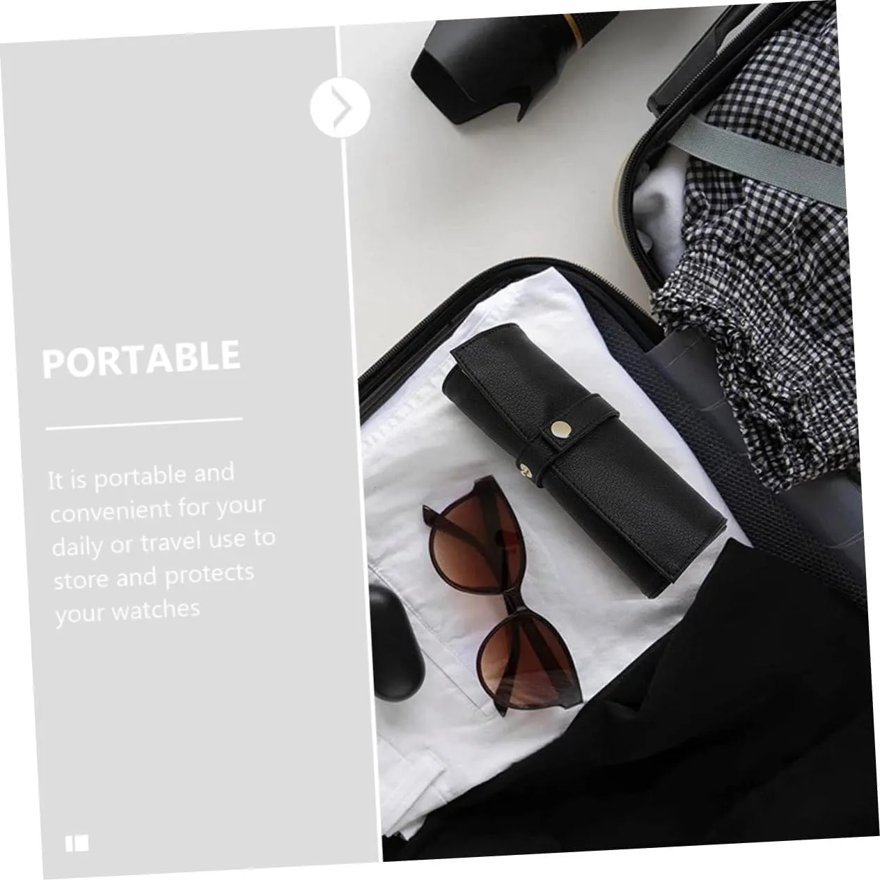 Watches for Women Storage Bags for Travel Watch Band Case Men Watches Leather Washable Container Man Fabric 5pcs Roll Strap Storage Roll Bag pictorial equatorial systematic urbanism cloudlike Travel Organizer Bags Ladies 