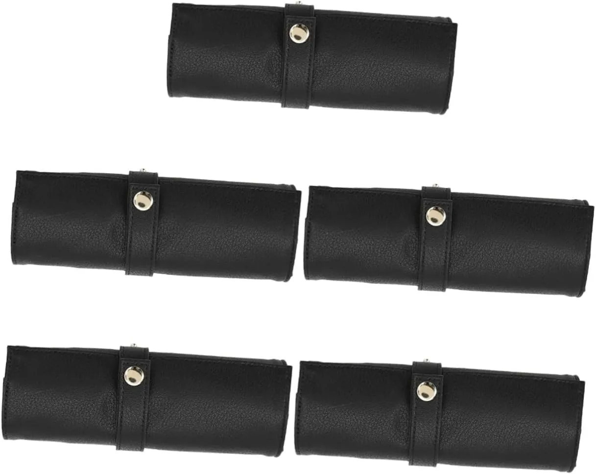 Watches for Women Storage Bags for Travel Watch Band Case Men Watches Leather Washable Container Man Fabric 5pcs Roll Strap Storage Roll Bag pictorial equatorial systematic urbanism cloudlike Travel Organizer Bags Ladies 