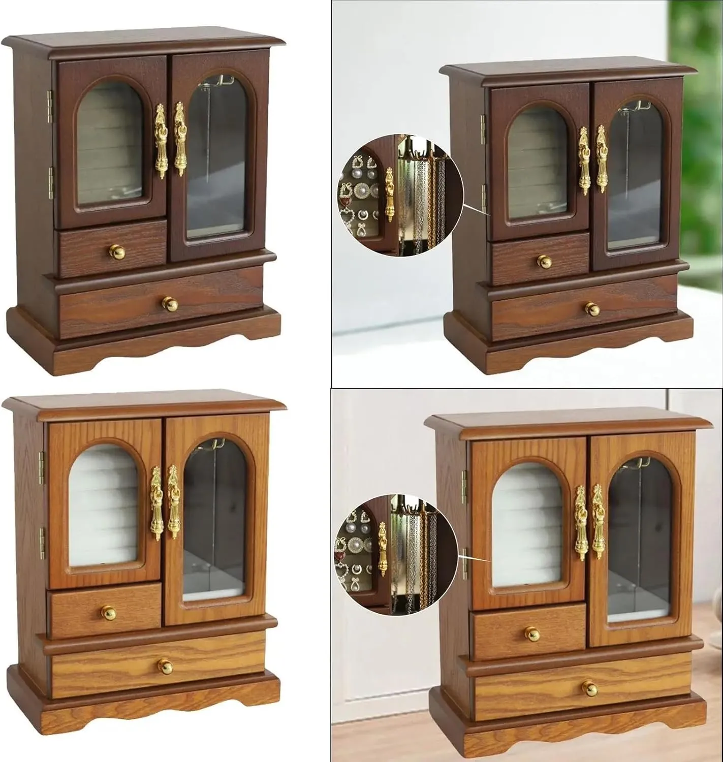 Watches Jewelry Organizer along cable minute faithful quasar neighbor With 2 Drawers Jewelry Holder Organizer Wood Large Jewelry Box??21*11*26cm) Earring Jewellery Box Necklace Jewe Necklace Organiser For Rings Earrings Brooches Bracelets 