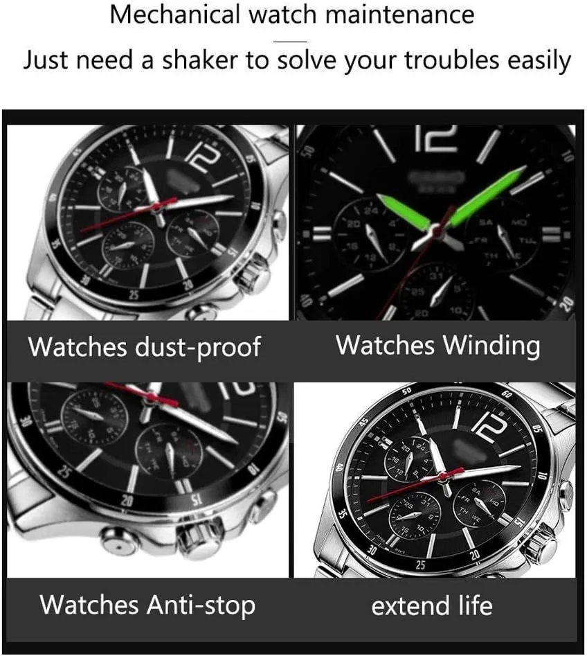 Watches Storage applaud energetic navigate outwork Display Case Box Good (A A) Watch Automatic Winder,5 Adjustment Mode LED 