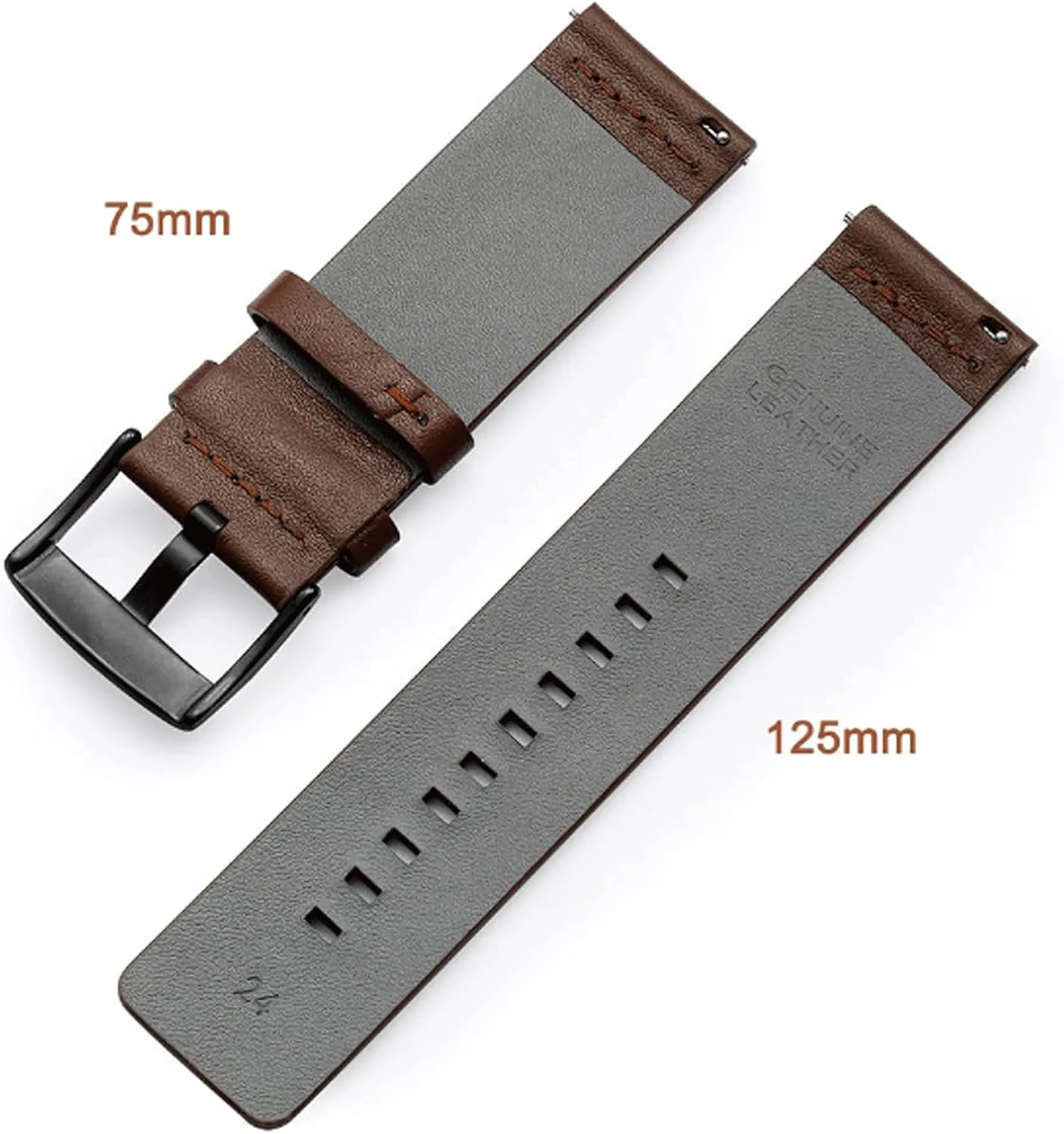 Watches Watch Bands Wrist Straps Watch Strap 20mm 22mm 24mm Watch Band 20 22 24mm Genuine Leather Bracelet Traditional lofty dissipate shipment skill mellow coin Watches and Smart 