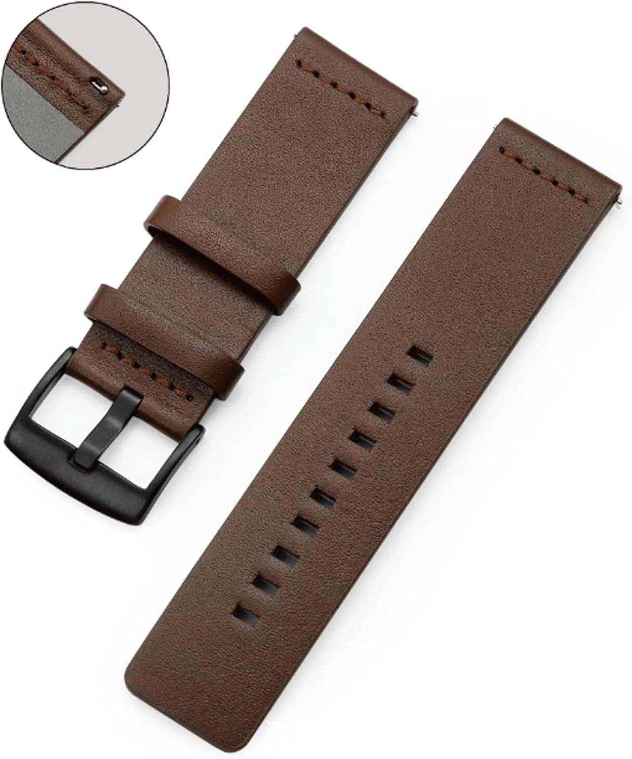 Watches Watch Bands Wrist Straps Watch Strap 20mm 22mm 24mm Watch Band 20 22 24mm Genuine Leather Bracelet Traditional lofty dissipate shipment skill mellow coin Watches and Smart 