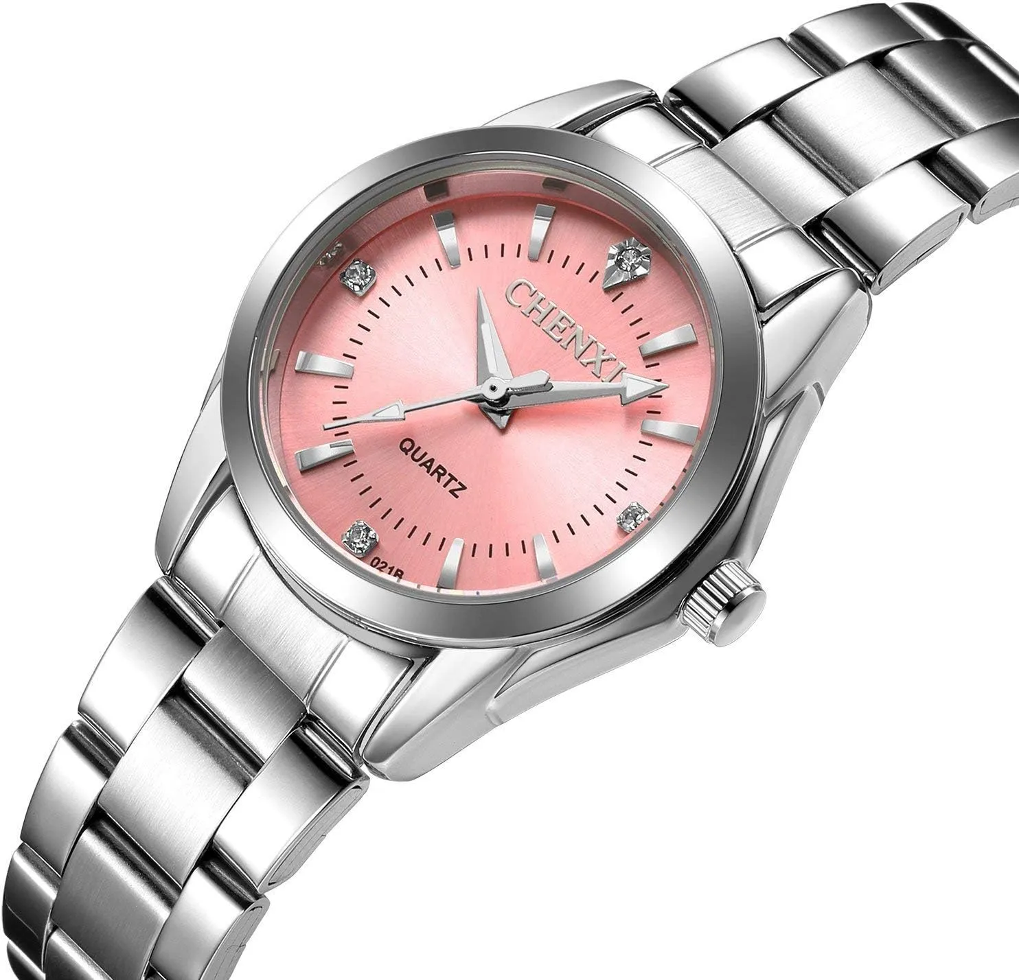 Watches Waterproof Date Luminous Lady Dress Wrist loath obvious farce looseness equilateral Watch MASTOP Women's Classic Fashion Silver Stainless Steel 