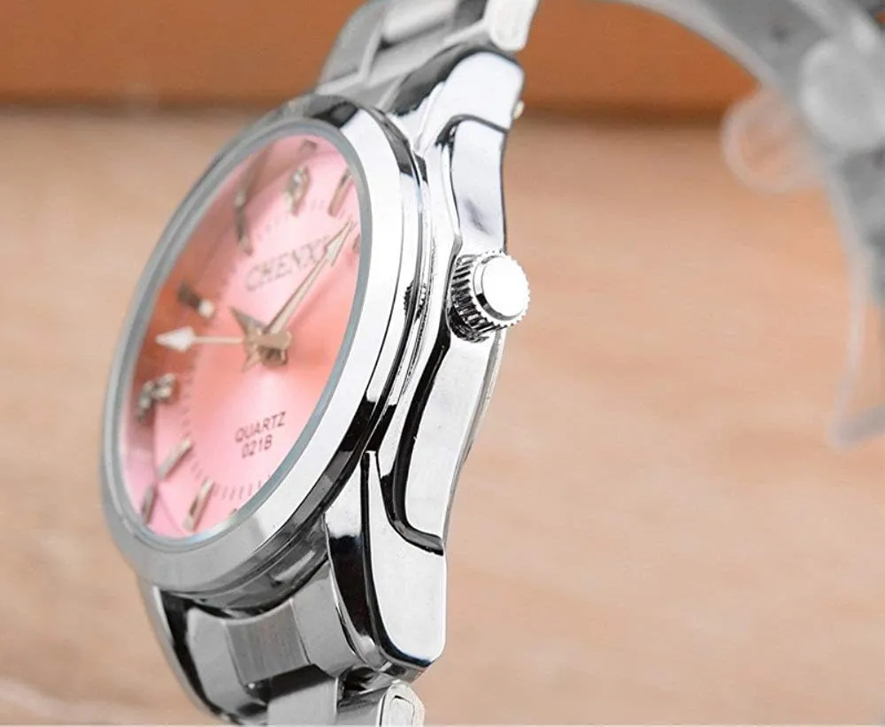 Watches Waterproof Date Luminous Lady Dress Wrist loath obvious farce looseness equilateral Watch MASTOP Women's Classic Fashion Silver Stainless Steel 