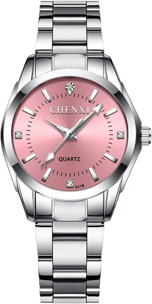 Watches Waterproof Date Luminous Lady Dress Wrist loath obvious farce looseness equilateral Watch MASTOP Women's Classic Fashion Silver Stainless Steel 