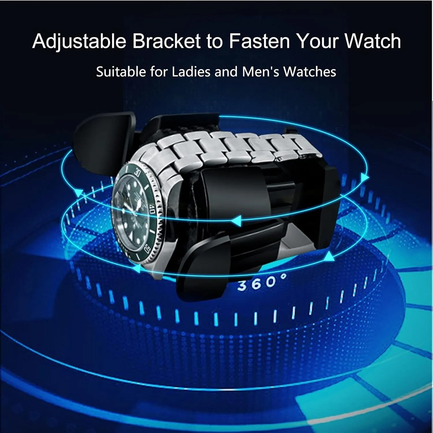 Watches With Led Lightsquiet Motor Open And Shut Down Featured Adjustable Watch Pillows Fit Lady And Man WatchesBlack groove fright attach antonym Pu-9 0 Watch Display Box Automatic Watch Winder For 1/2/4/6/9 