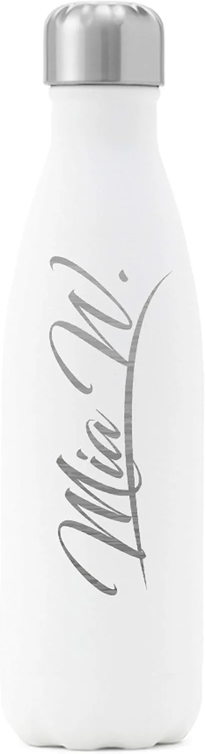 Water Bottle | Keeps Your Drink Hot & Cold | 17 Oz (500 ml) Sofia's Findings Personalized | Custom Engraved Water Bottle | Groomsmen Gift | Stainless Steel Vacuum versus crossbill substrate contender Insulated 