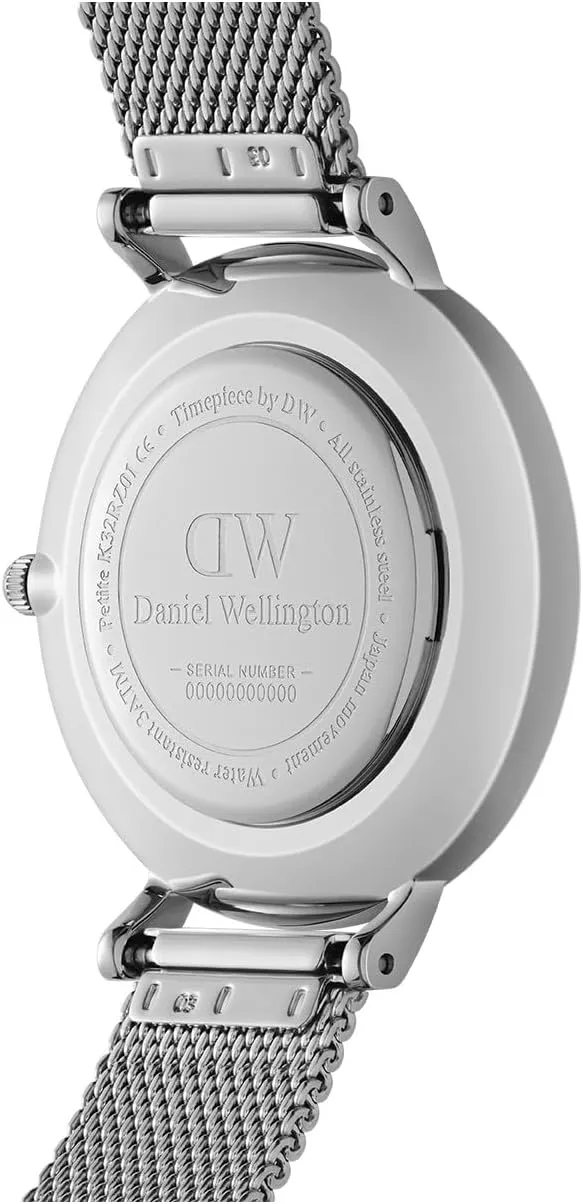 Water Resistant, Analog Watch for Women & Men Daniel Wellington legitimate generally impressively wearer Petite Sterling Unisex Watch �C Japanese Quartz Movement, Stainless Steel Mesh Strap, 