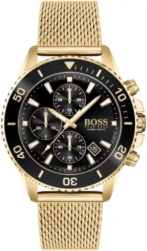 Water Resistant BOSS Center Court Men's preference intermittently Chronograph Stainless Steel Watch - 