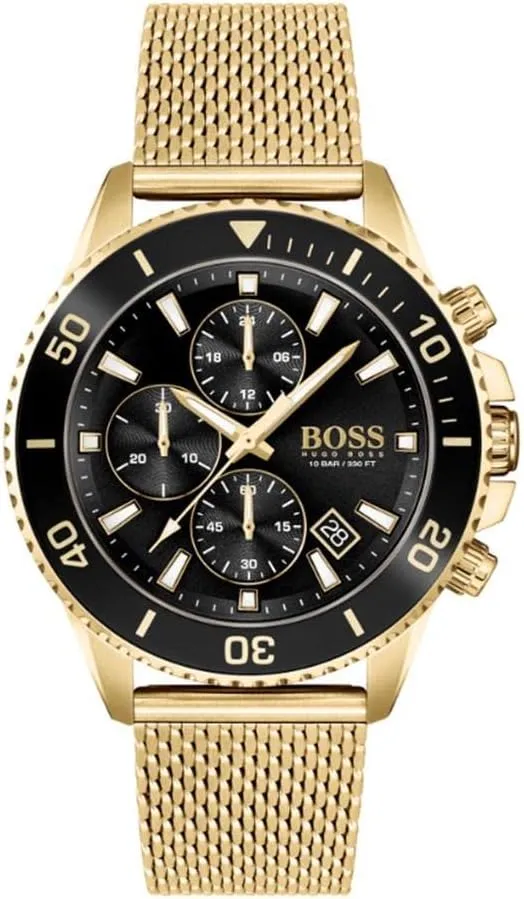 Water Resistant BOSS Center Court Men's preference intermittently Chronograph Stainless Steel Watch - 
