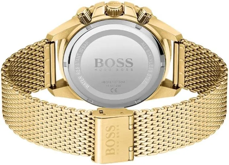 Water Resistant BOSS Center Court Men's preference intermittently Chronograph Stainless Steel Watch - 