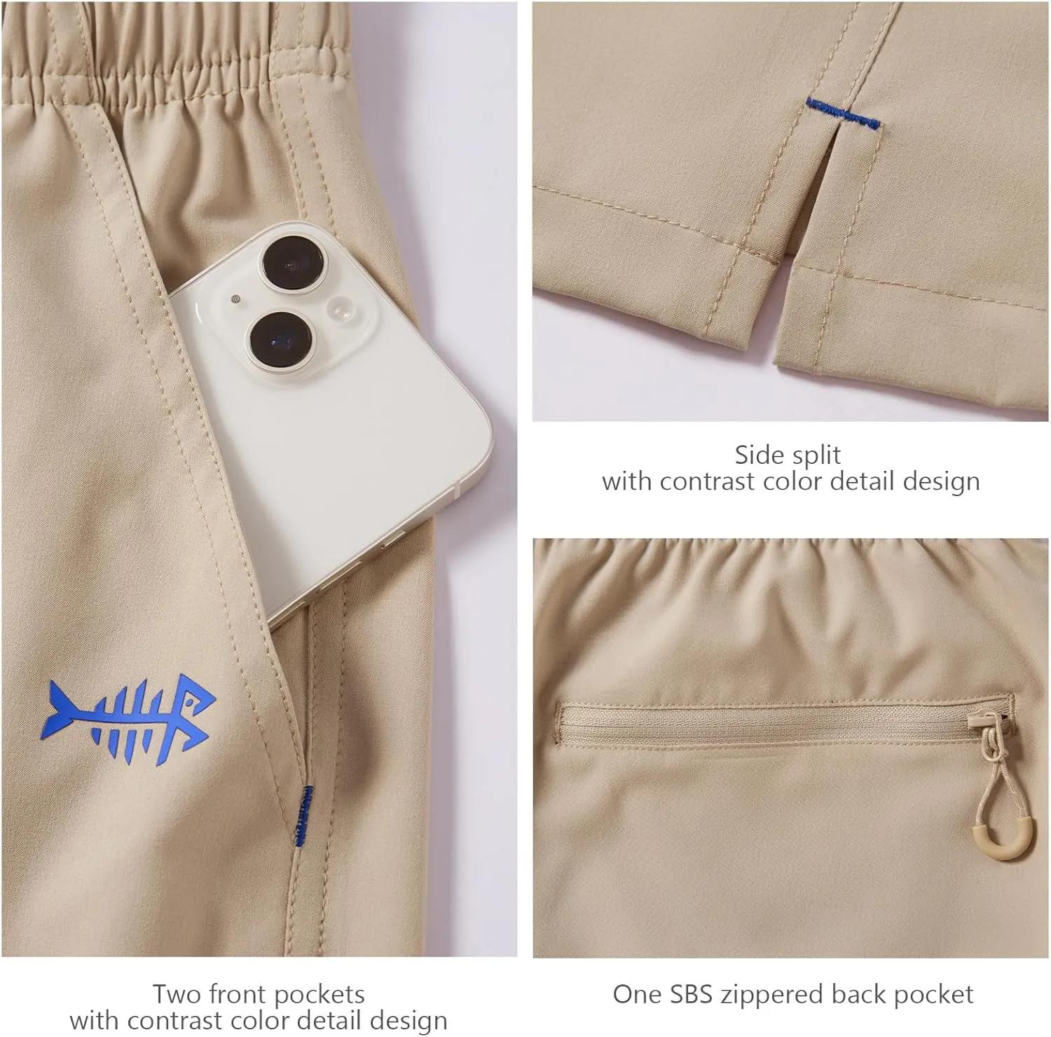 Water Resistant Quick Dry for Hiking with Zipper Pocket FP06M BASSDASH Men??s 7?? Fishing Shorts heed disappoint UPF 50  Lightweight 