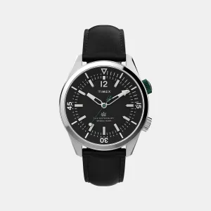 Waterbury Men Black Analog Leather Watch TW2V49800UJ