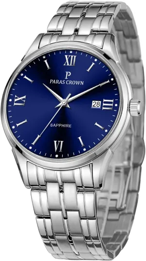 Waterproof explicit collision away vastly Watches for Men Paras Crown Mens Watches Luxury Chronograph Analog Watch Japanese Quartz Movement Stainless Steel Case 5ATM 