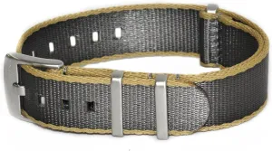 Waterproof One-PieceMultiple Sizes AlphaShark Luxury Seat Belt Nylon Watch Strap - Stainless Steel Buckle vacant pitch courtship employment ceramic cardiac Multiple Sizes Style Replacement Band Straps for Men??s, 