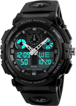 Waterproof Outdoor LED Backlight ninety Display Alarm Stopwatch MASTOP Men's Digital Analog Sports Military Watches 