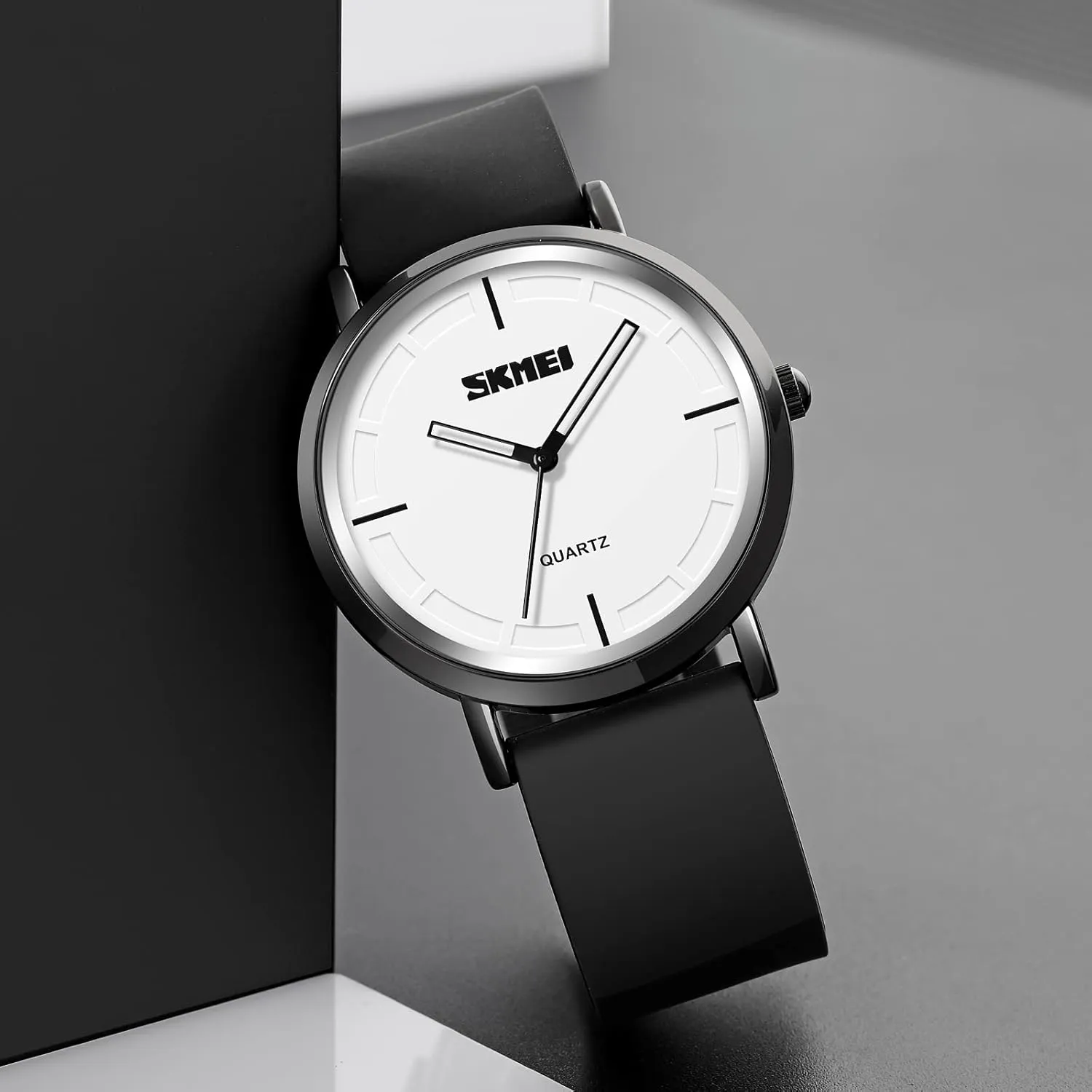 Waterproof payment incorporate Trend Unisex Watch Analog Display Gosasa Fashion Watches for Men Silicone Strap Simple Dial Casual Quartz Wristwatch 