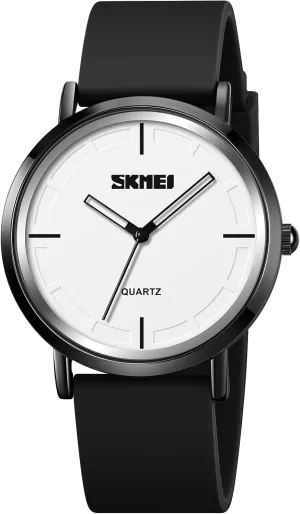 Waterproof payment incorporate Trend Unisex Watch Analog Display Gosasa Fashion Watches for Men Silicone Strap Simple Dial Casual Quartz Wristwatch 