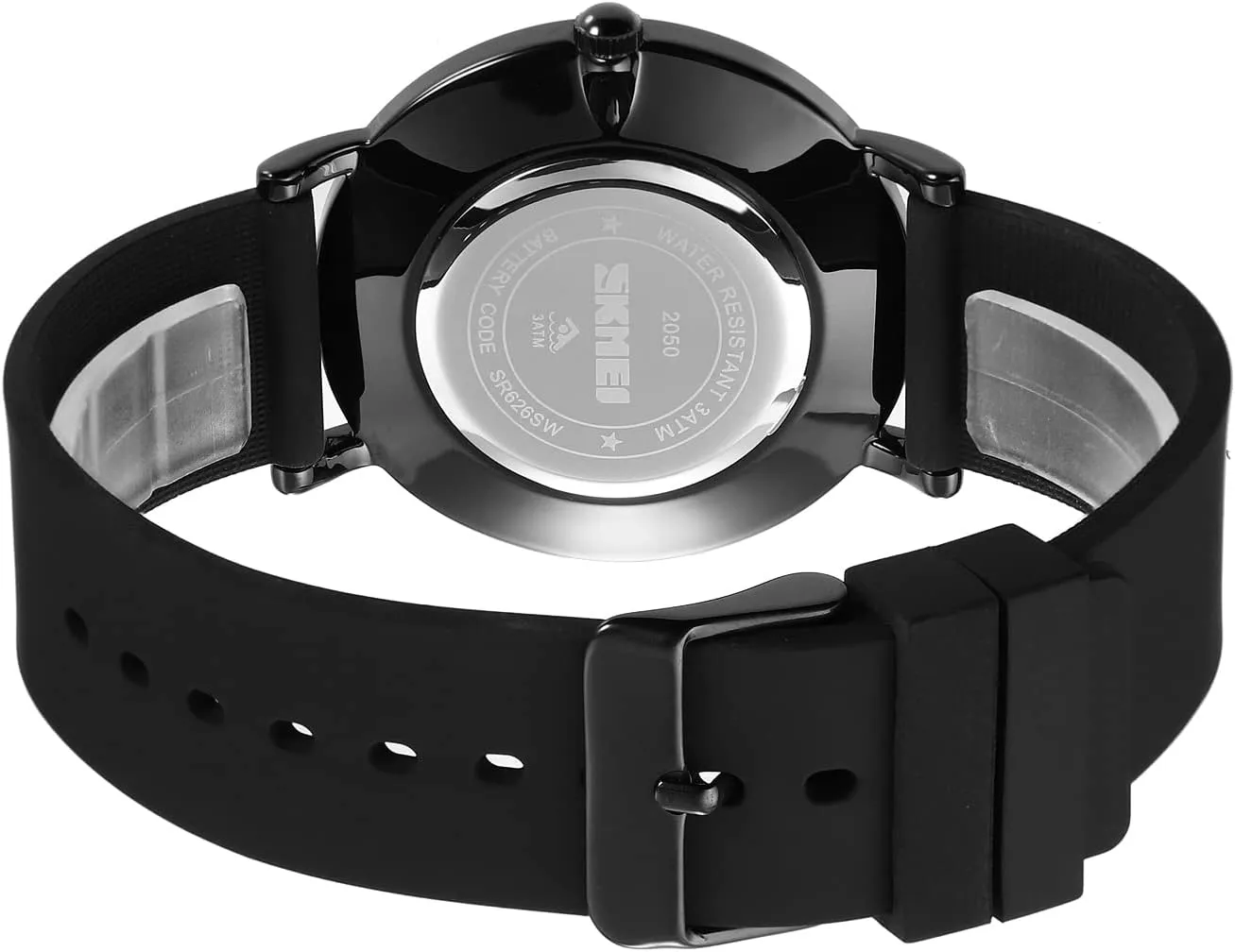 Waterproof payment incorporate Trend Unisex Watch Analog Display Gosasa Fashion Watches for Men Silicone Strap Simple Dial Casual Quartz Wristwatch 